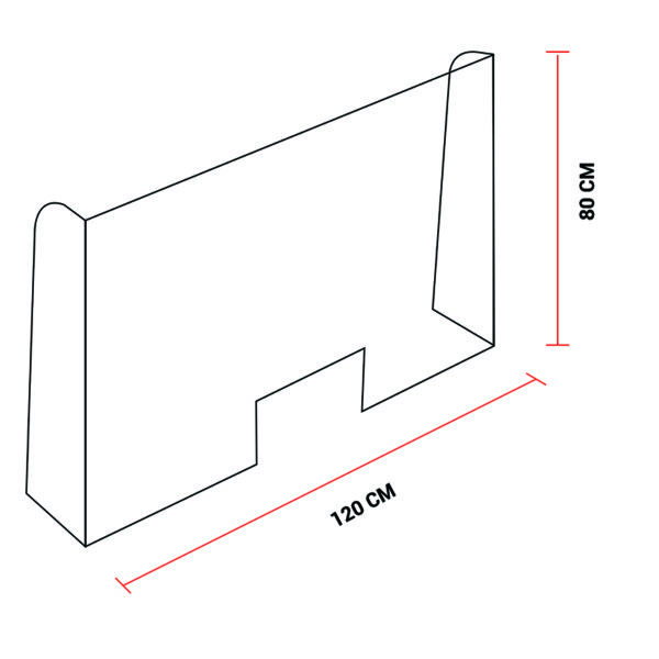 PLEXIGLASS STAND 120CMX80CM - Image 1