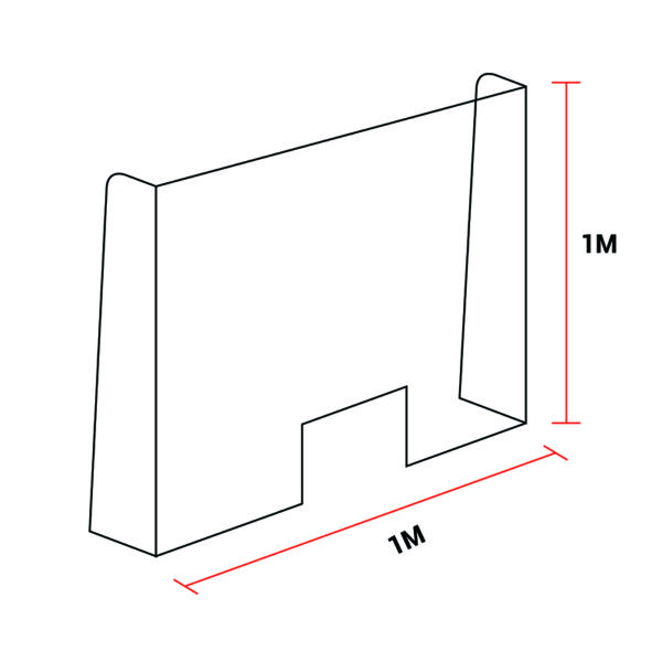 PLEXIGLASS STAND 100CMX100CM - Image 1