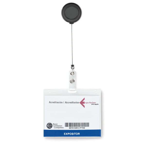BADGE HOLDER WITH METALLIC CLIP - Image 1