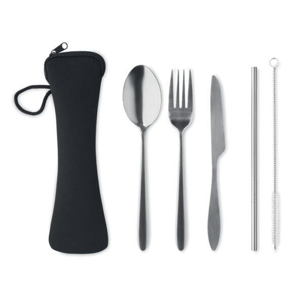 RE-USABLE CUTLERY SET IN POUCH - Image 1