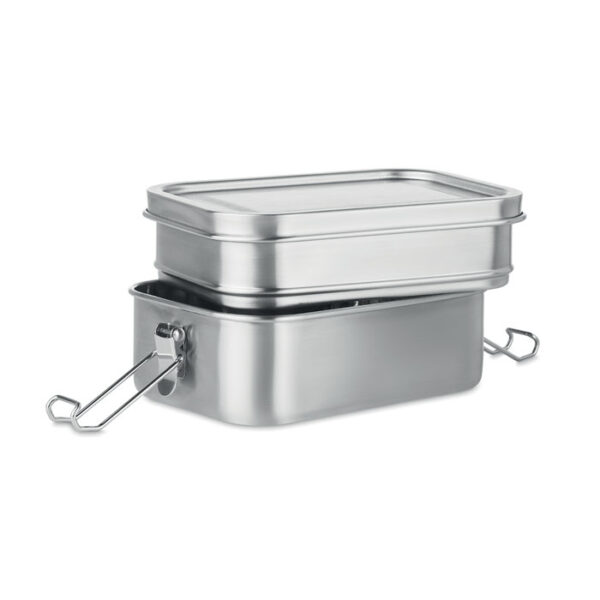 STAINLESS STEEL LUNCHBOX – 2 COMPARTMENTS – LEAK-PROOF & DURABLE – 1200ML - Image 3
