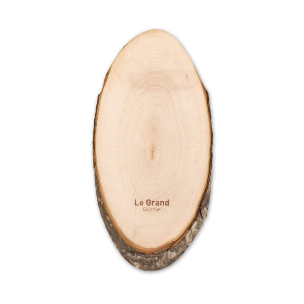 OVAL BOARD WITH BARK MANUFACTURED FROM ALDER WOOD - Image 1