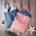 2 TONE RECYCLED SHOPPING BAG - Image 6