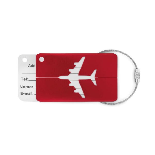 ALUMINIUM AIRPLANE LUGGAGE TAG - Image 2