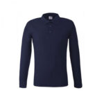 NAVY BLUE LONG SLEEVE POLO SHIRT BY KEYA