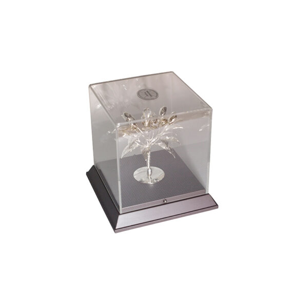 SILVER PLATED OLIVE TREE WITH SWAROWSKI ELEMENTS - Image 1