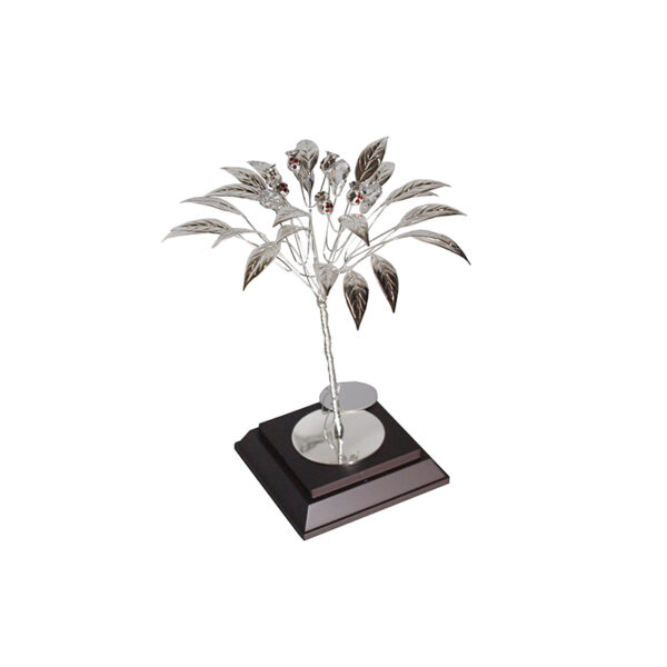 POMEGRANATE TREE WITH SWAROVSKI – 10 X 18.5 CM GIFT WITH PRINTED PLATE - Image 1