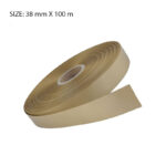 ANTIQUE GOLD ELAN SINGLE FACED SATIN 38MMX100M