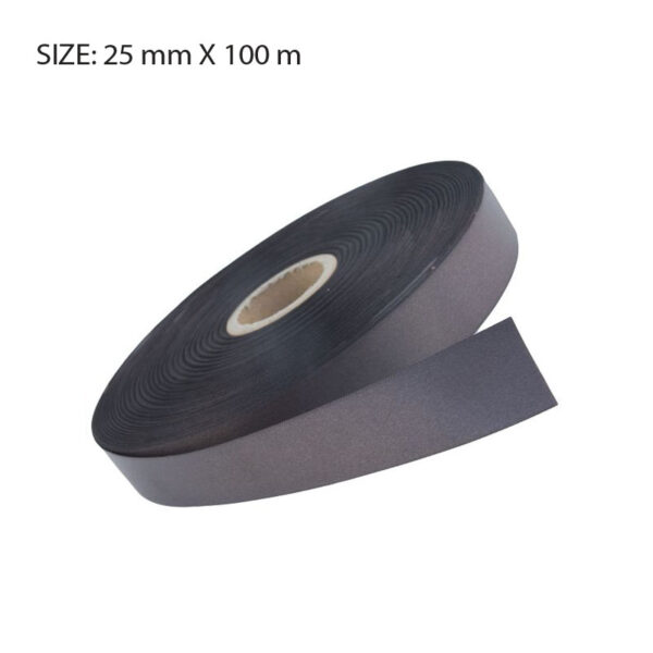 CHOCOLATE ELAN SINGLE FACED SATIN 25MMX100 - Image 1