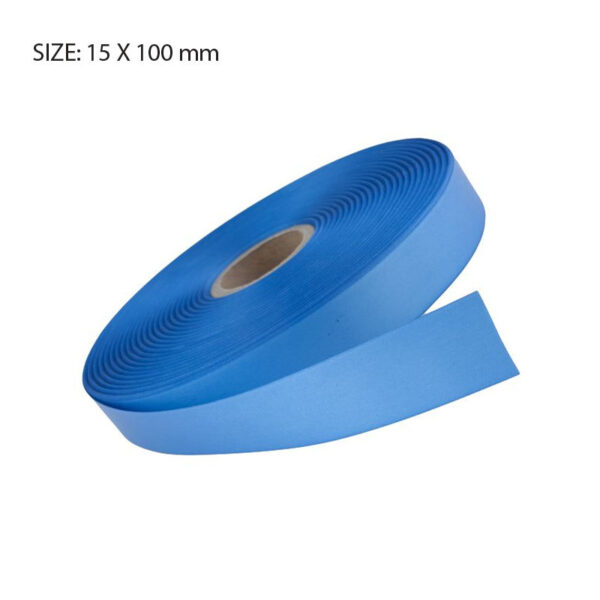 CORNFLOWER ELAN SINGLE FACE SATIN 15MMX100M - Image 1