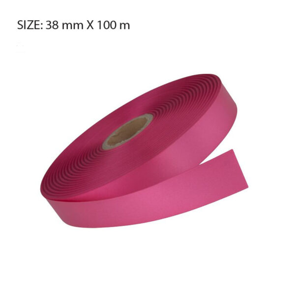 FUCHSIA ELAN SINGLE FACE SATIN 38MMX100M - Image 1