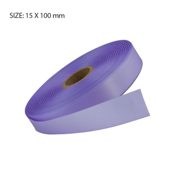 LILAC ELAN SINGLE FACED SATIN 15MMX100M - Image 1