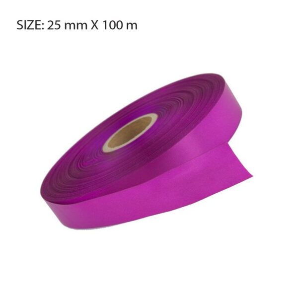 MAGENTA ELAN SINGLE FACE SATIN 25MMX100M - Image 1