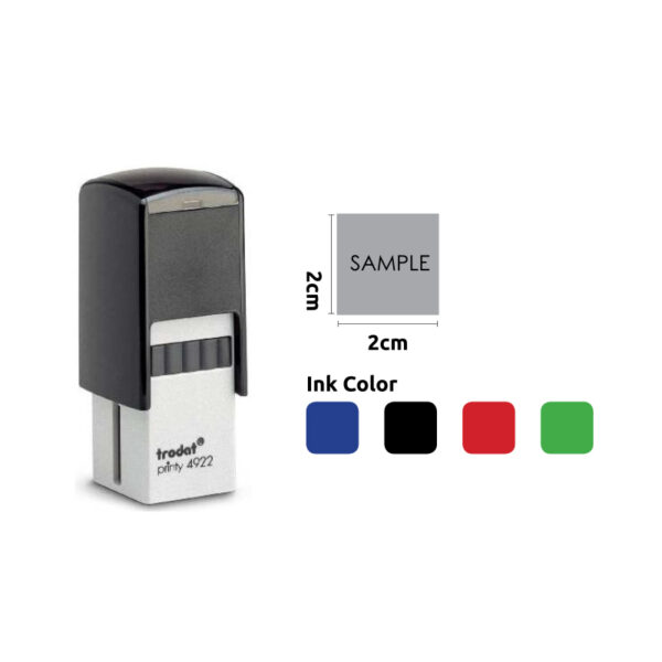 TRODAT SQUARE STAMP 2X2CM - Image 1