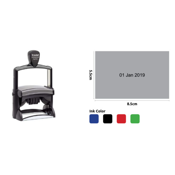 TRODAT PROFESSIONAL DATE STAMP 8.5X5.5CM - Image 1