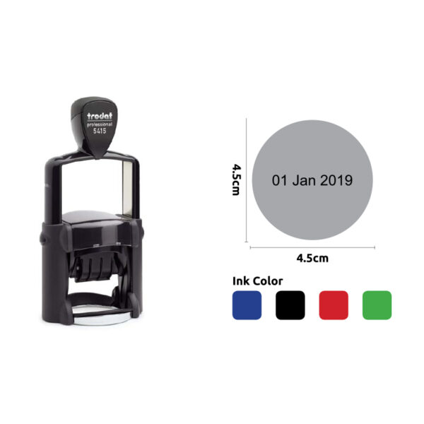 TRODAT PROFESSIONAL DATE STAMP 4.5CM - Image 1
