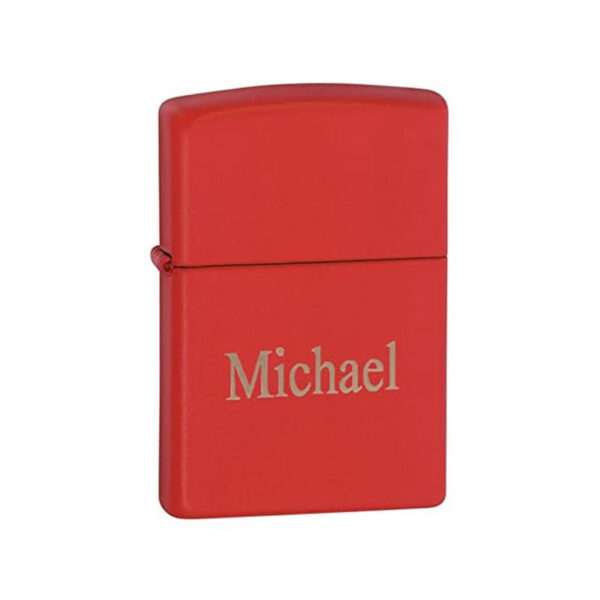 ZIPPO LIGHTER IN RED MATTE - Image 2