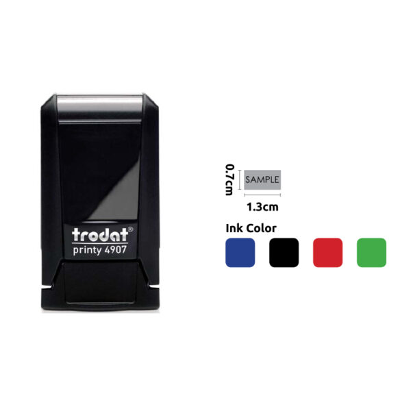 TRODAT RECTANGLE STAMP 1.3X0.7CM - Image 1