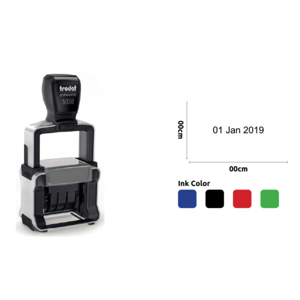 TRODAT PROFESSIONAL DATE STAMP  2.6X0.4CM - Image 1