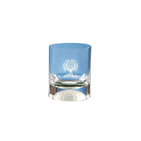 GOLF BALL BASE WHISKY TUMBLER – 300ML UNIQUE CRYSTAL GLASS - Image 3
