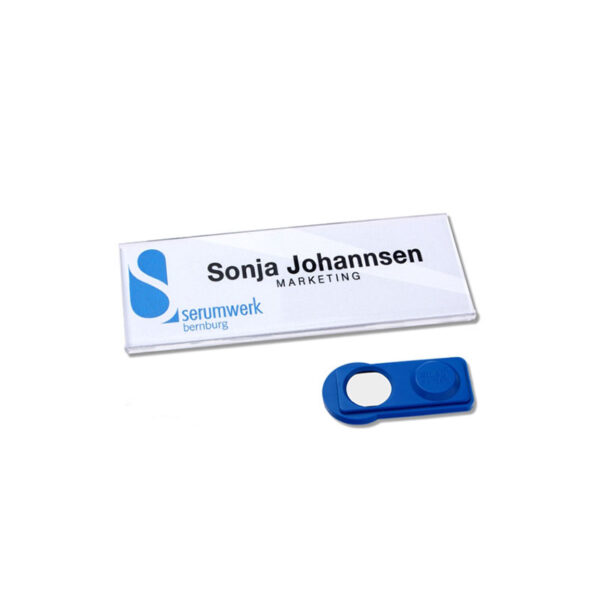 PLANO 30 NAME BADGE WITH MAGNET OR PIN - Image 1