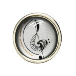 SILVER ROUND PIN 2CM FOR DOMING