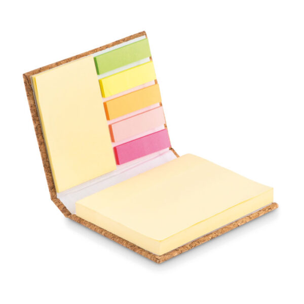 CORK COVER STICKY NOTE-PADS - Image 1