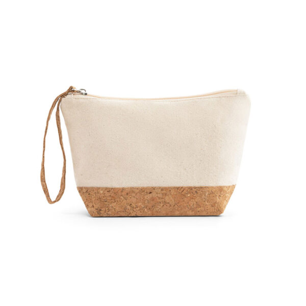 COSMETIC BAG WITH CORK DETAILS - Image 1