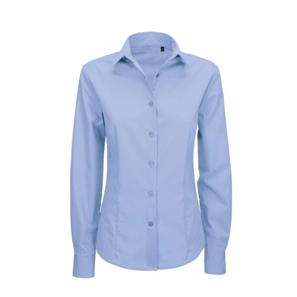 WOMEN'S LONG SLEEVE SHIRT LIGHT BLUE - Image 1