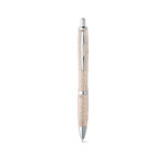 ECO BALL PEN WITH CLIP – WHEAT STRAW & ABS, BLUE INK - Image 6