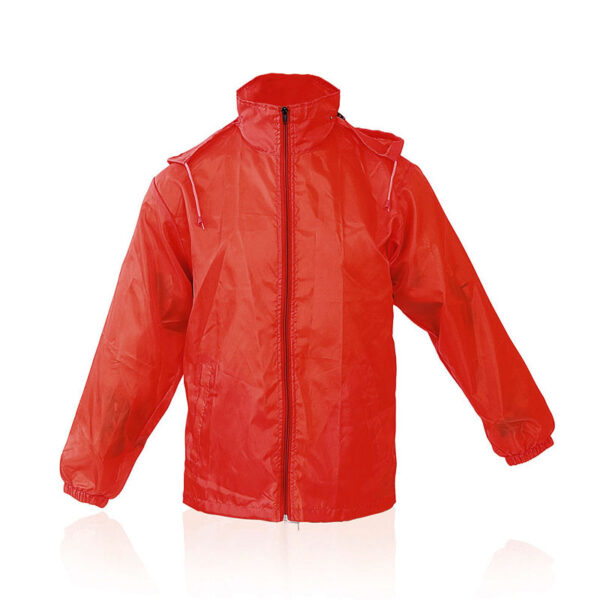 RED RAINCOAT WITH ZIPPER - Image 1