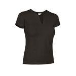 BLACK WOMENS FITTED T-SHIRT