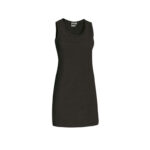 WOMEN DRESS IN BLACK MADE OF ELASTIC FABRIC