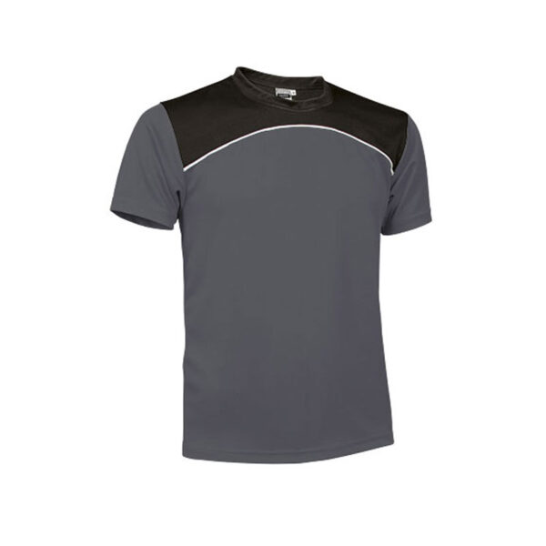 CHARCOAL GREY MAURICE TECHNICAL T-SHIRT - Image 1