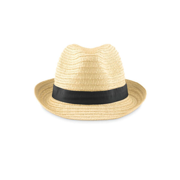 BOOGIE STRAW HAT WITH COLOURED BAND - Image 1