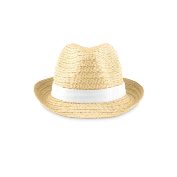 BOOGIE STRAW HAT WITH COLOURED BAND - Image 5