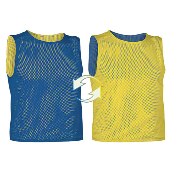 REVERSIBLE SPORT BIB BLUE/YELLOW - Image 1