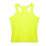 YELLOW FLUORO SLEEVELESS SPORTS T-SHIRT - Image 4