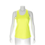 YELLOW FLUORO SLEEVELESS SPORTS T-SHIRT - Image 2