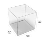 ACRYLIC CLEAR BOX 7.5 x 7.5 x 7.5CM