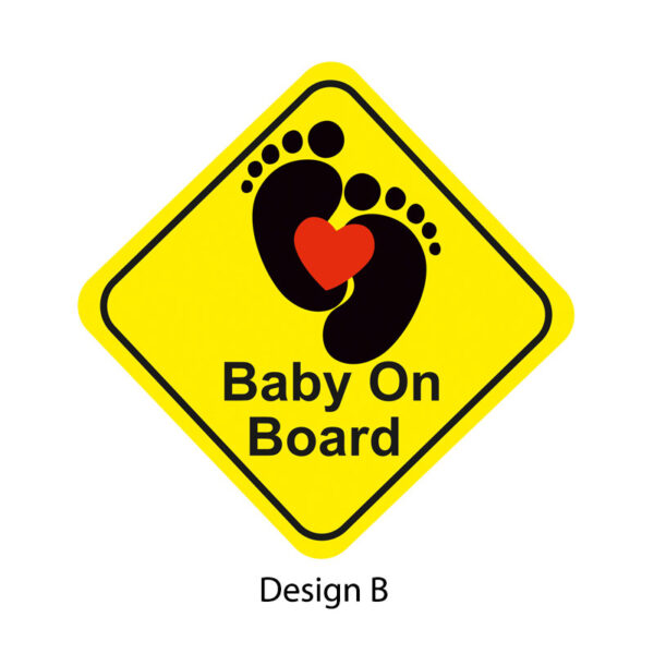 BABY ON BOARD STICKER FOR CARS - Image 2