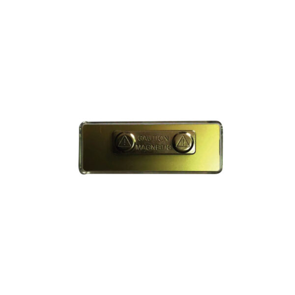 GOLD NAME RECTANGLE BADGE - Image 3