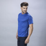 ROX BLUE SPORTS TEE – 100% BREATHABLE POLYESTER WITH HEXAGONAL WEAVE - Image 3