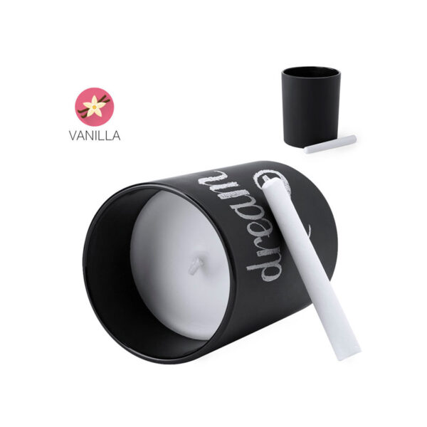 TEMUL VANILLA SCENTED CANDLE – CUSTOMIZABLE JAR WITH CHALK & ECO BOX - Image 5
