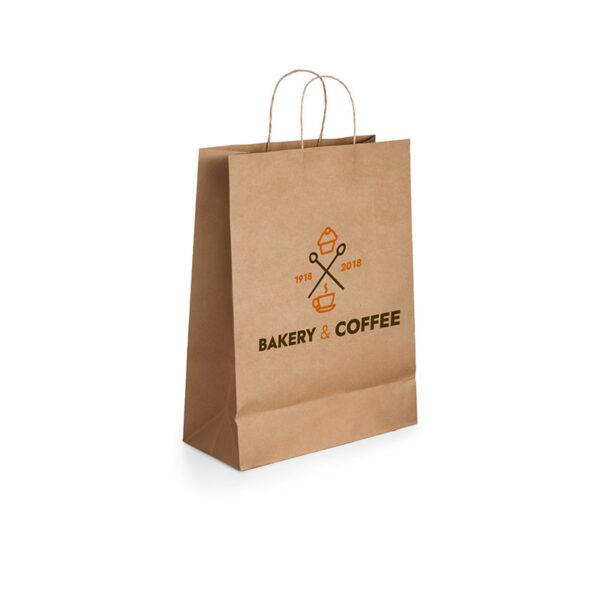 LARGE KRAFT PAPER BAG WITH TWISTED HANDLE - Image 8