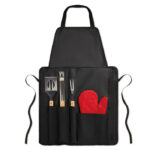 BBQ APRON DONAU EAST WITH TOOLS AND GLOVE