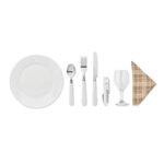2-PERSON WICKER PICNIC BASKET – CUTLERY, PLATES & GLASSES INCLUDED – OUTDOOR SET - Image 5