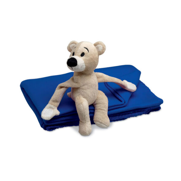 BLUE BLANKET WITH TEDDY BEAR - Image 4