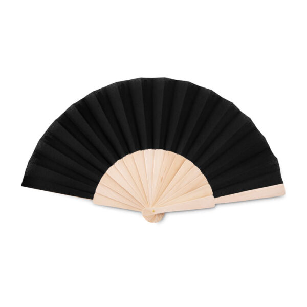 HAND FAN FANNY IN WOOD AND FABRIC - Image 1