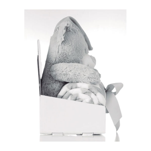 LARGE PLUSH GREY TEDDY BEAR - Image 7